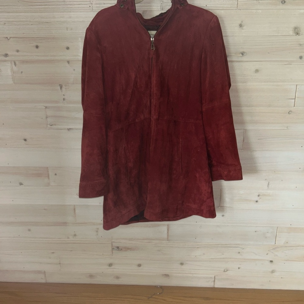 Worth Red Leather Jacket